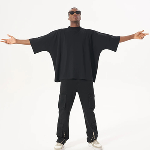 Camiseta de Algodón Grueso OEM 2025, Unisex, Personalizable con Estampado, Cuello Redondo, Logotipo B, Camiseta Blanca Holgada, Camiseta Extra Grande para Hombre - Product Image 4