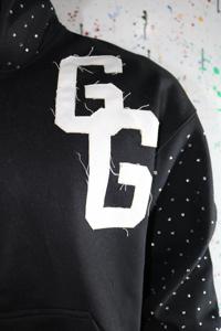 เสื้อฮู้ดดี้ผู้ชาย GG สีสันตามสั่ง ซิป ผ้าฝ้าย 100% สำหรับฤดูหนาว - Product Image 2