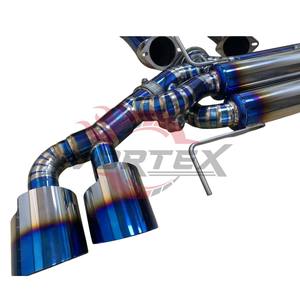 Embouts d'échappement en alliage de titane de haute qualité OEM, soupape de commande du son agressif/doux du moteur, finition bleu brûlé pour Nissan GTR 102 MM - Product Image 6