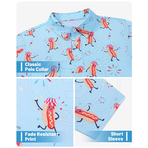 Meilleures ventes Chemises de golf pour hommes à séchage rapide Look sportif Tissu léger Chemises de golf parfaites pour les vêtements de tous les jours - Product Image 6