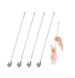 Cuchara de Barra de Latón de la Mejor Calidad, con Mango Largo Trenzado, Adecuada para Restaurantes, Fiestas o Uso Doméstico, Cuchara para Servir Ensaladas - Product Image 2