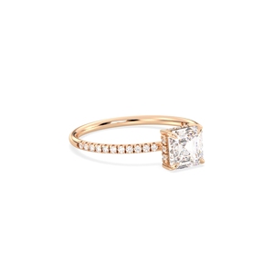 แหวนเพชรเดี่ยวทรง Asscher น้ำหนัก 1.32 กะรัต คุณภาพพรีเมียม REYES ทองคำแท้ 14K ได้รับการรับรองจาก IGI เพชร HPHT CVD ผลิตในห้องปฏิบัติการ สำหรับผู้หญิง - Product Image 3