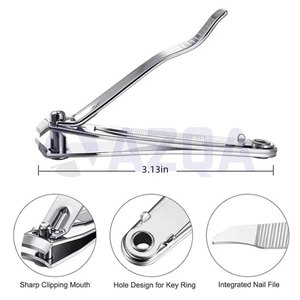 Wholesale Stainless Steel Nail Clippers Set Ultra Sharp Fingernail and Toenail <b>Cutter</b> Kit for Professional Grooming Care - Product Image 2