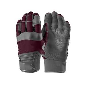 Baseball Batting Gloves <b>Full</b> Finger Synthetic Material Non <b>Slip</b> Hook And Loop Closure For Adults All Seasons Use - Product Image 3