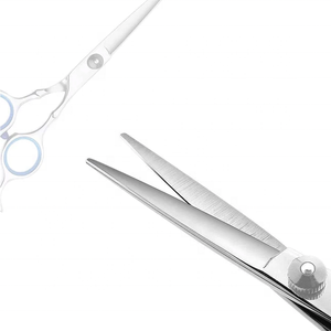 High Quality Tegra Surgical Stainless Steel 4Cr13 28 <b>Teeth</b> Multi Colored Right-Handed Barber Scissors Rubber Handles Customized - Product Image 3