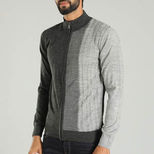 Pull col roulé élégant pour homme, mode hiver, coupe ajustée, moderne, chaud, confortable, manches longues, tricoté 100% laine - Product Image 2