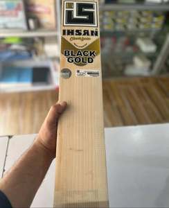 Bate de Críquet Ihsan Black Gold English Willow, Serie Clásica, Ligero, 40 mm de Grosor, Hecho en Pakistán, Duradero, para Uso en Partidos - Product Image 2