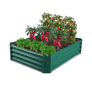 Bac à légumes surélevé en métal galvanisé de qualité supérieure avec design personnalisé pour la culture de légumes, d'herbes et de fleurs en extérieur - Product Image 5