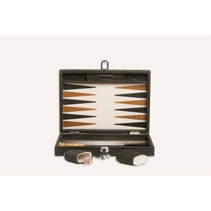 Jeu de Backgammon Premium en Cuir Végétalien avec Gobelets à Dés, Plateau Pliant Portable pour Décoration Intérieure et Divertissement en Voyage - Product Image 1