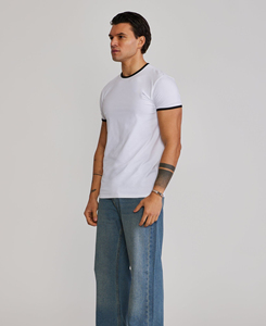 Camiseta de Cuello Redondo para Hombre de Alta Calidad, 230 g/m², 100 % Algodón, Unisex, Informal, para Uso Diario, con Logotipo Personalizado, Estampado Sólido, Manga Corta - Product Image 3