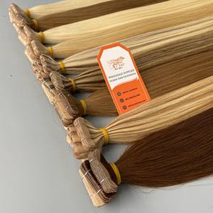 Extensiones de trama de cabello humano vietnamita Remy 100%, cutícula 12A completa de calidad superior, cinta para piel cruda - Product Image 3