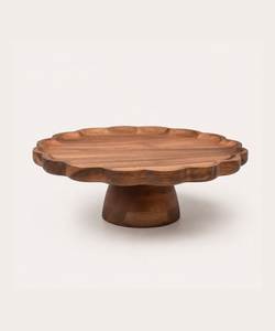 <b>Wooden</b> <b>Round</b> Cake Stand Turntable Display Pedestal for Pastry Serving dining table decor - Product Image 6