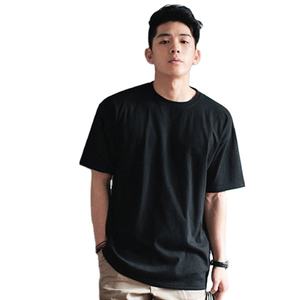 Camiseta de Manga Corta con Cuello Redondo, Color Sólido, Informal, Simple, con Logotipo Personalizado Bordado o Impreso, en Blanco y Negro - Product Image 2