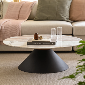 Table basse rectangulaire en marbre blanc, supportée par un élégant cadre en laiton, disponible à prix de gros. - Product Image 6