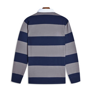 Camiseta de Rugby Clásica Unisex de Algodón Tejido, Manga Larga, Diseño Sólido, Ropa de Equipo, Cómoda, Transpirable, Antipilling, Personalizable - Product Image 2