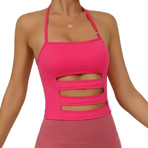 เสื้อกล้ามออกกำลังกายในยิมของผู้หญิงระบายอากาศได้ดีเสื้อโยคะแห้งเร็วกันกระแทกสูงดีไซน์เปิดหลัง2026ทันสมัย - Product Image 2