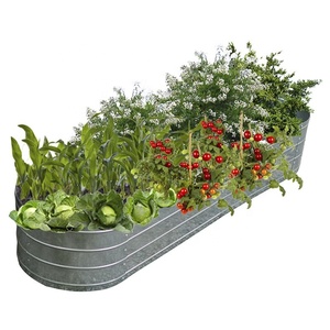 ชุดเตียงในสวนแบบยกสูงทำจากโลหะสังกะสีกล่องปลูกต้นไม้กลางแจ้งสำหรับใช้ในบ้านสำหรับปลูกผักและผลไม้ที่ได้รับแรงบันดาลใจจากเวียดนาม - Product Image 1