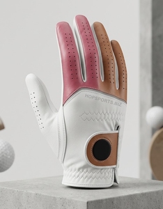 Gants de golf personnalisés de la série Champion, fabriqués avec une paume en cuir de qualité supérieure, services OEM/ODM pour marques personnalisées. - Product Image 4