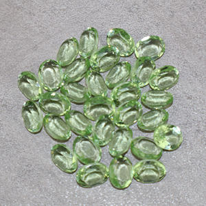 พลอยอะเมทิสต์ไฮโดรควอตซ์สีเขียว รูปทรงวงรี คาโบชอง ขนาดฟรีไซส์ สำหรับทำเครื่องประดับ ขายส่งจากผู้ผลิต - Product Image 1