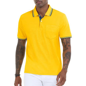 Chemises polo pour hommes, manches courtes, polo de golf avec poches, t-shirt de tennis respirant, polos d'été - Product Image 6