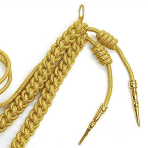 Cordón de poliéster para silbato ceremonial en oferta con gancho, cordones de hombro con impresión digital al por mayor a precio económico - Product Image 4