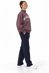 Sudaderas de Cuello Alto para Mujer, de Alta Calidad, 100% Algodón, Talla Grande, 340 g/m², Hombros Caídos, Manga Larga, Personalizables con su Logotipo, Ropa de Otoño - Product Image 4