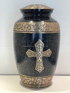 Urne funéraire de haute qualité pour adultes, gravure d'ailes, aluminium, style américain, design personnalisable, commémoration funéraire pour les humains et les animaux de compagnie - Product Image 2