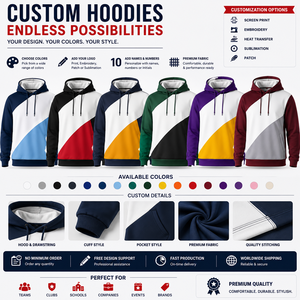 Sweat-shirt d'entraînement personnalisé pour équipe sportive, sublimation, performance, à capuche, avec logo personnalisé, vêtements de sport - Product Image 2
