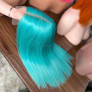 Pelucas de Cabello Humano Vietnamita Premium, Lisas, sin Pegamento, con Frente de Encaje, Peluca Bob, Cabello Lacio, Estilo Pixie, Personalizable - Product Image 1