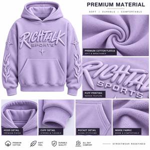 Hoodies brodés effet vieilli, service OEM, 100% coton, pour homme, hiver, pull-over, écologique, respirant, séchage rapide, avec poche – Meilleures ventes - Product Image 6