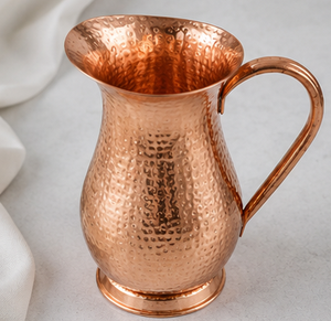 Carafe en cuivre avec poignée, design vintage, grande capacité, vaisselle pour la salle à manger, carafe isotherme de qualité supérieure à grande capacité - Product Image 4