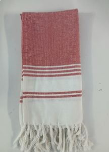 Toalla Turca de Algodón Peshtemal, Color Sólido Blanco Azul, Tejida, para Uso en Cocina, Desechable, de Secado Rápido, Ecológica, con Borde de Flecos, Rectangular - Product Image 3
