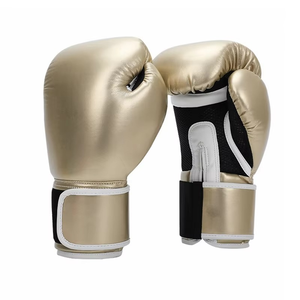 Gants d'entraînement de boxe en cuir PU rose imperméables avec protection UV, fermeture réglable à boucle et crochets, design respirant, personnalisables - Product Image 2