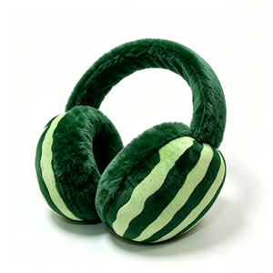 Superhermosas Orejeras de Peluche con Diseño de Sandía, con Tela Suave Tipo Bao, Orejeras de Peluche Rellenas para Invierno - Product Image 4