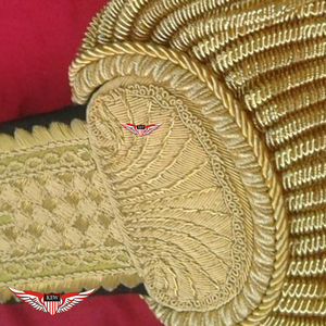 KEW - Epaulette de Hombro Bordado en Oro Estilo Napoleónico Francés, Ecológico, Vintage y Lujoso, Accesorio de Vestimenta Ceremonial Personalizado - Product Image 3