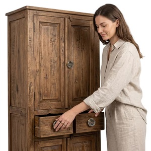 Poignée de meuble ronde en fonte de style industriel européen vintage avec vis pour la maison, le bureau et l'hôtel - Product Image 3