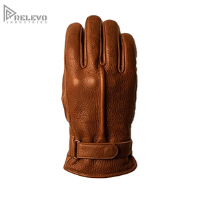 Guantes de Cuero de Vaca para Motociclistas, Color Marrón Claro, Reforzados, para Hombre, Venta al Por Mayor, OEM/ODM - Product Image 1