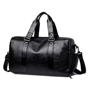 Oversized Leather Travel <b>Duffle</b> <b>Bag</b> with PVC Lining Customized Pattern Shoe Compartment Waterproof Large Capacity Sports Gym <b>Bag</b> - Product Image 1