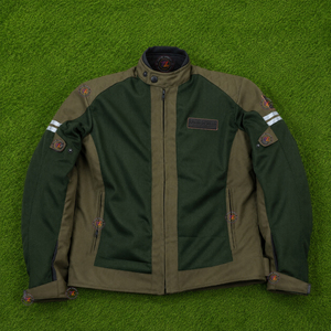 Giacca da Moto da Uomo a Blocchi di Colore, Antivento, in Poliestere, a Maniche Lunghe, per Adulti, per Tutte le Stagioni, Abbigliamento per Motociclisti Urbani - Product Image 1