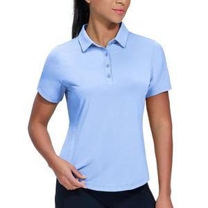 Vente en gros de chemises pour femmes en tricot vintage, couleur unie, manches courtes, meilleur prix, bonne qualité, tendance - Product Image 3