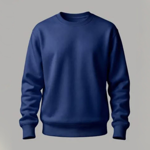 Men's Crew Neck Pullover Sweatshirt Forest green and effortlessly classic Regular Fit—your cozy <b>crewneck</b> for everyday comfort. - Product Image 3