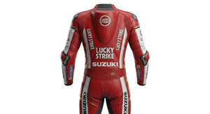 Combinaison de course MotoCP Anthony Gobert Zuzuki 1 pièce en cuir de vachette/crocodile pour moto, course sur circuit/équitation, combinaison/Motocyclette pour motard de niveau - Product Image 2