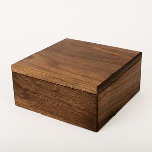 Custom Logo APEX FASHION ART AFA B1658 Wooden Jewelry <b>Box</b> Rectangular Shape Minimalist Design Lid Hinged 1 Layer Dishwasher Safe - Product Image 4