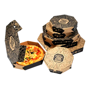 Cajas de Pizza Corrugadas Kraft al por Mayor, Ecológicas, con Logotipo Personalizado, Proveedor Mundial - Product Image 3