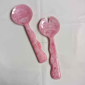 Serveur de salade en résine de conception moderne Ensemble de moutarde Outil de cuisine raisonnable Outils manuels de salade en résine Couverts au design moderne Ensembles de salade - Product Image 2