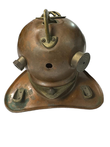 Base de lampe vintage en cuivre et laiton pour casque de plongée Mark V, décoration nautique pour casque de plongeur en eaux profondes, pour la maison, le bureau, le bar, le restaurant - Product Image 2