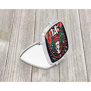 Espejo de maquillaje de viaje compacto de Navidad Beagle plegable de mano para mujeres y niñas regalo decorativo de bolsillo - Product Image 2