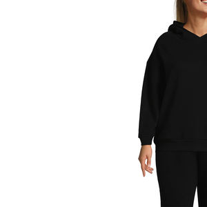 Women's Plus Size Winter <b>Hoodies</b> with Custom DTG Printing 100% Pure Cotton Lined <b>Fleece</b> Fashionable <b>Oversized</b> <b>Hoodies</b> - Product Image 4