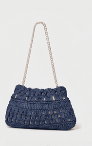Crochet Raffia Hobo Bag Women's Lightweight Shoulder Handbag Eco Friendly Zipper Closure Casual <b>Mini</b> Fashion Bag - Product Image 2