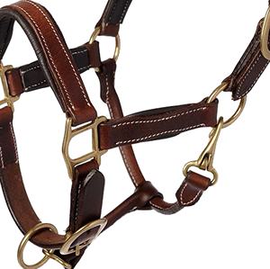 Halter de bride cousu fantaisie de cheval d'équipement de cheval de luxe en cuir indien de haute qualité avec boucles en laiton selle occidentale - Product Image 4